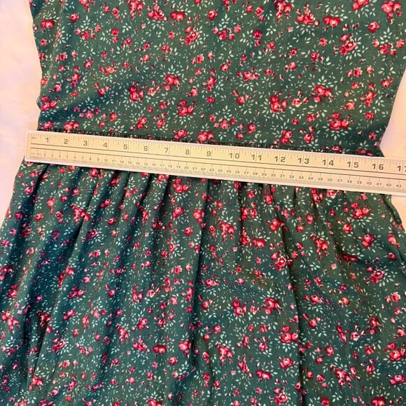 VTG 80s LAURA ASHLEY DRESS WOMENS 10 FLORAL LONG SLEEVE COLLARED GREAT BRITAIN - Picture 12 of 16